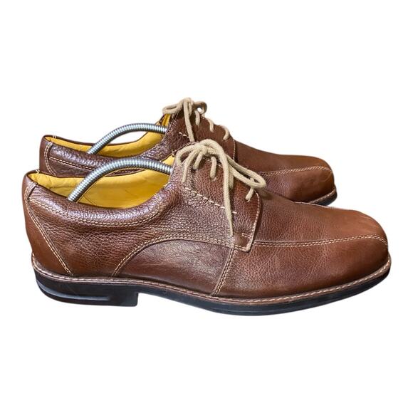 Sandro Moscoloni Brown Soft Leather Oxfords Men's Size US 13.5 EEE 44 BR - Picture 2 of 7